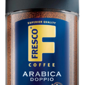 Кофе FRESCO Arabica Doppio сублимированный с молотым, 100г